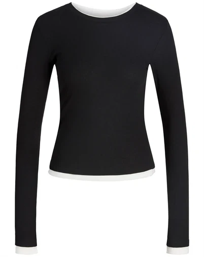 JJXX - JXHenna Contrast Tee - Black